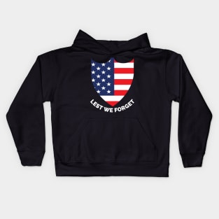 Veterans day, freedom, is not free, lets not forget, lest we forget, millitary, us army, soldier, proud veteran, veteran dad, thank you for your service Kids Hoodie